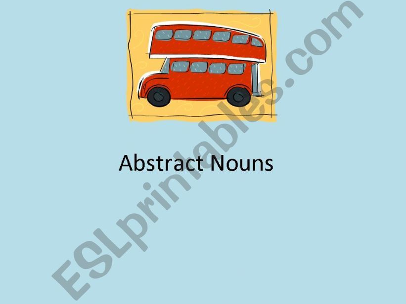 Abstract Nouns powerpoint