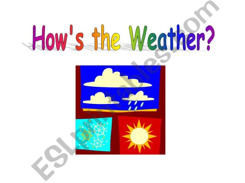 Hows the Weather powerpoint