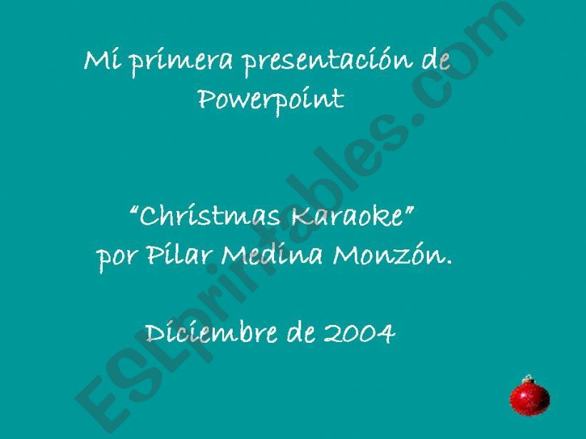 Christmas Karaoke powerpoint