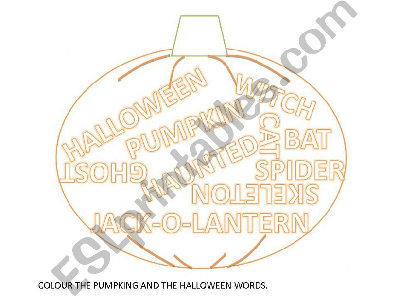 HALLOWEEN WORDS powerpoint