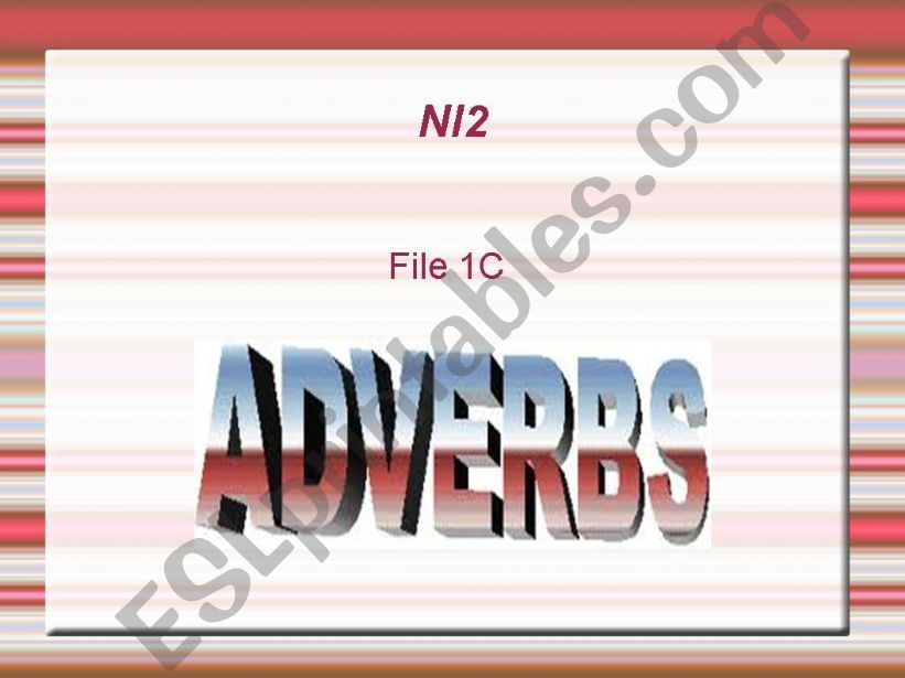 ADVERBS powerpoint