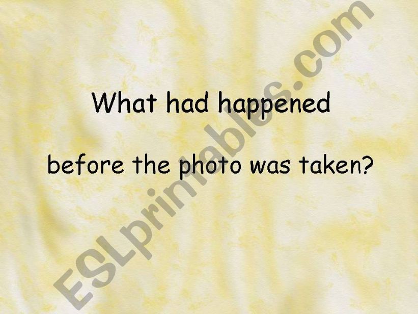 Past Perfect photo prompts powerpoint
