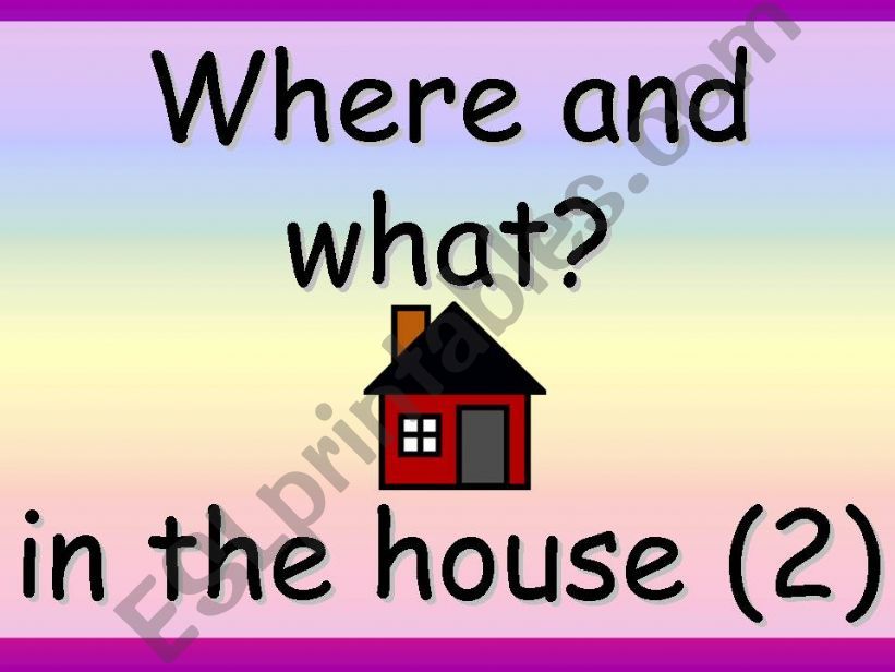 In the house 2 powerpoint