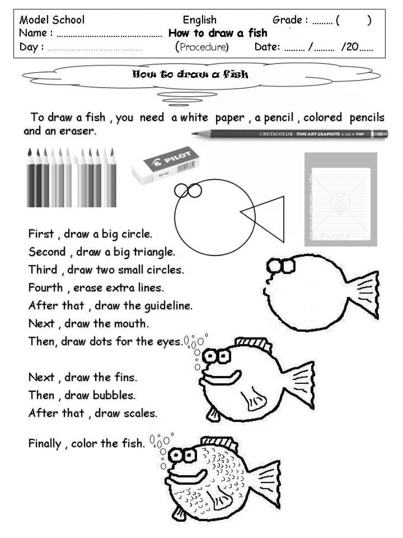 PROCEDURE sample - how to write steps