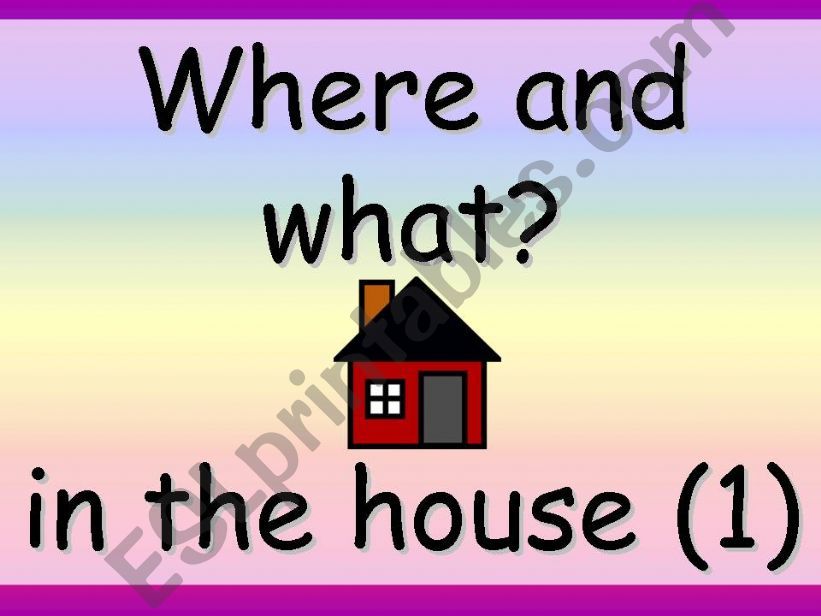 in the house (1) powerpoint