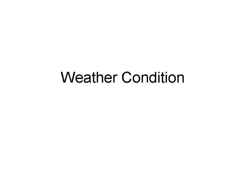 weather condition powerpoint