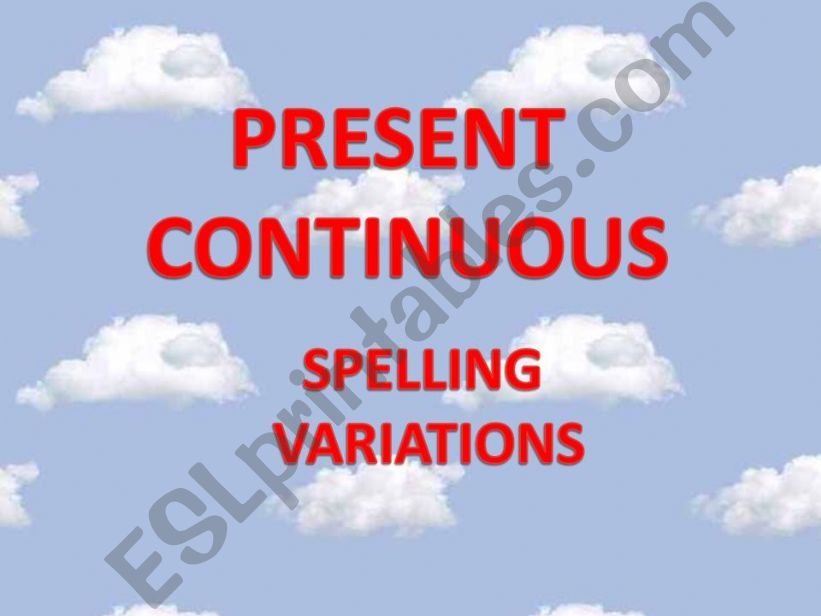 spelling variations powerpoint