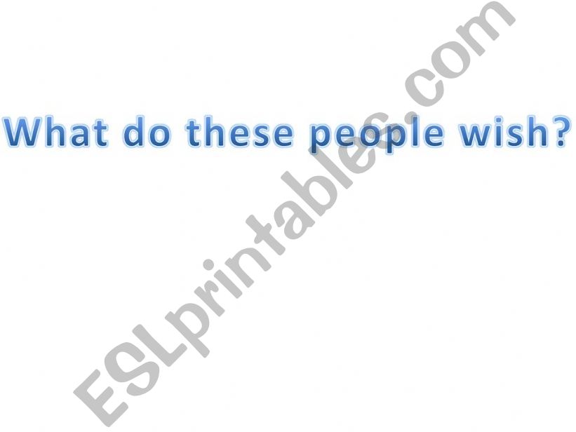 Talking about wishes powerpoint