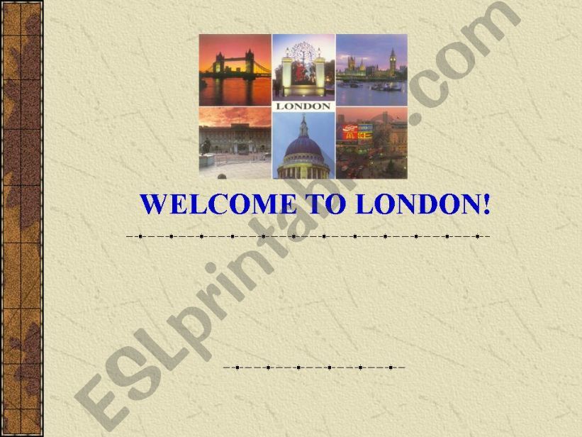 welcome to london powerpoint