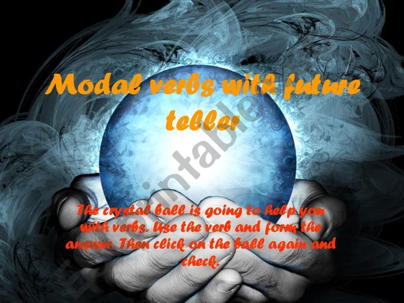 Modal verbs with future teller