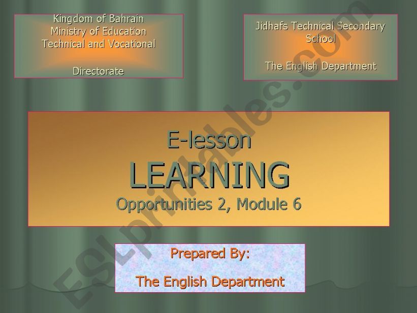 Learning powerpoint