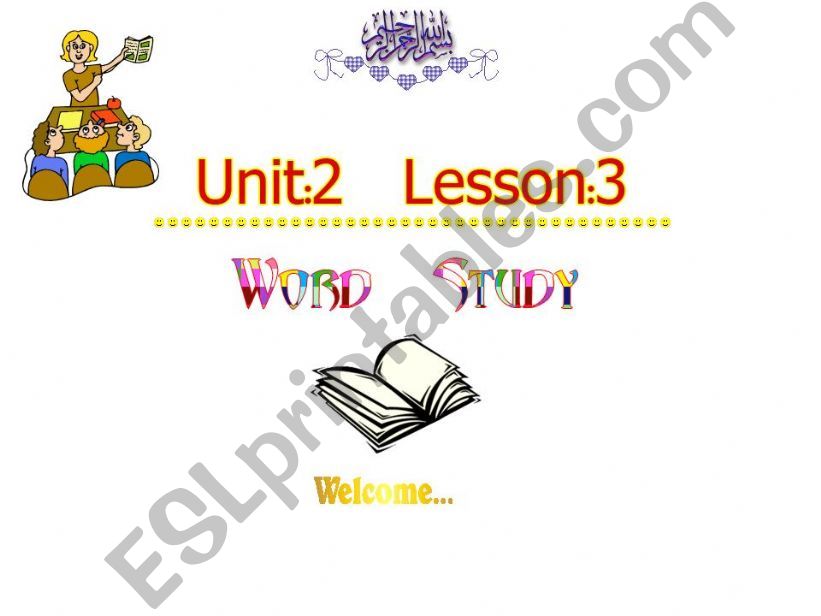 word study powerpoint