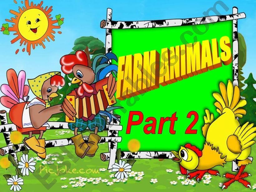 FARM ANIMALS. PART 2 powerpoint