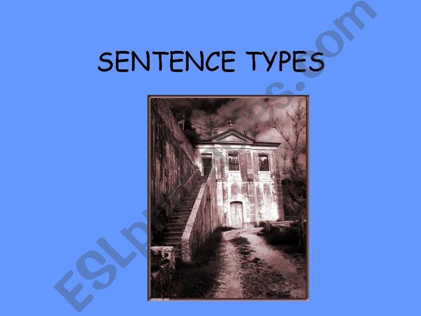 SENTENCE TYPES powerpoint