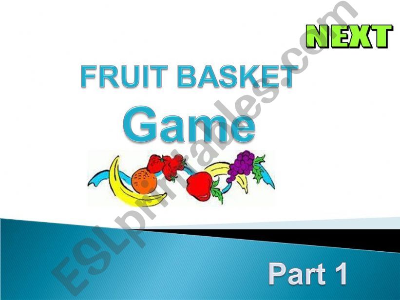 Fruit Basket Game powerpoint