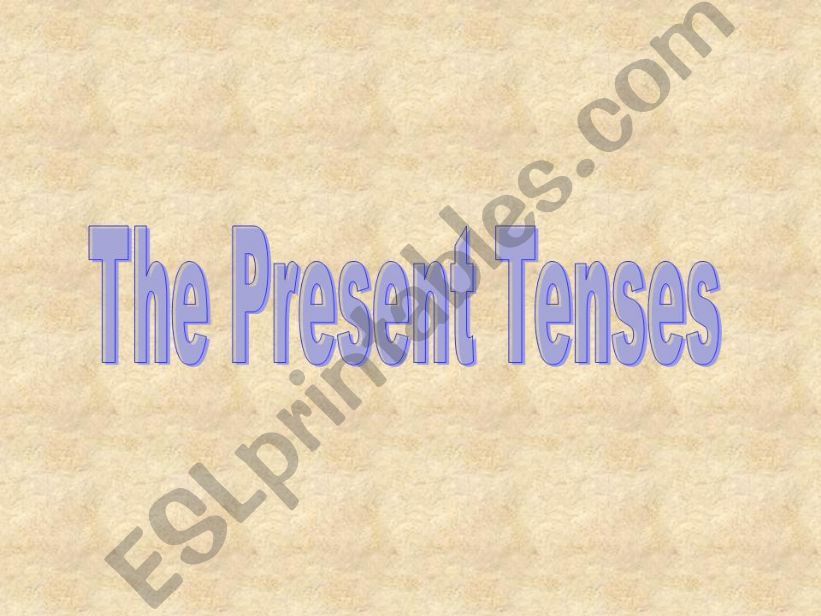 Simple Present Tense  powerpoint