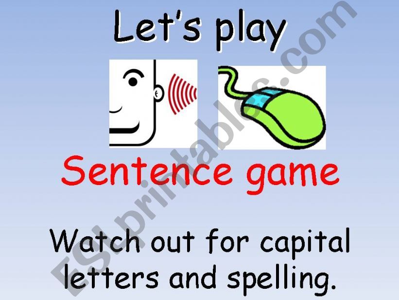 Sentence Game (How was your vacation - past tense) (45 slides)