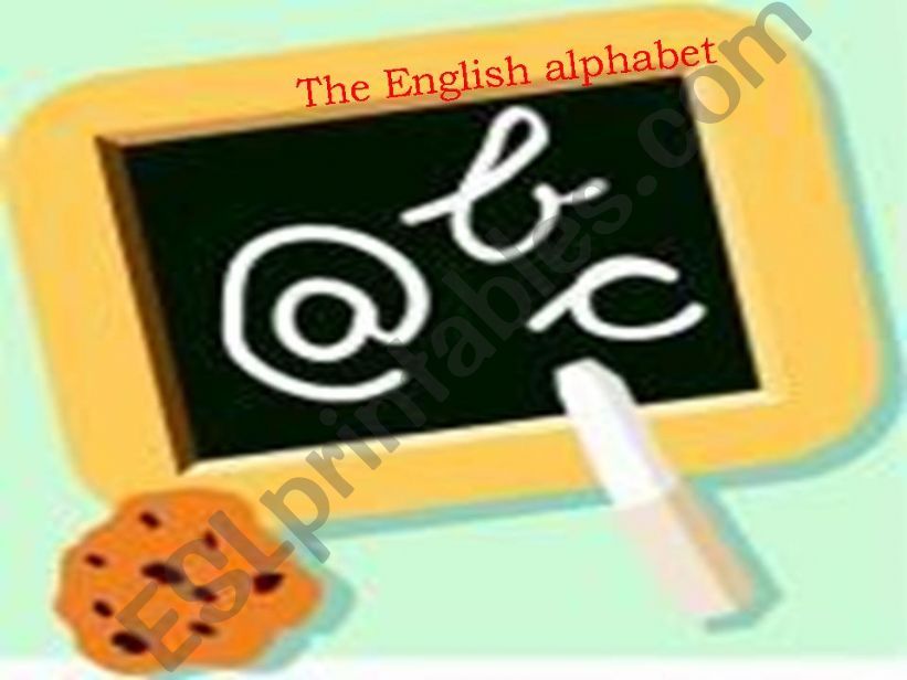 the English alphabet powerpoint