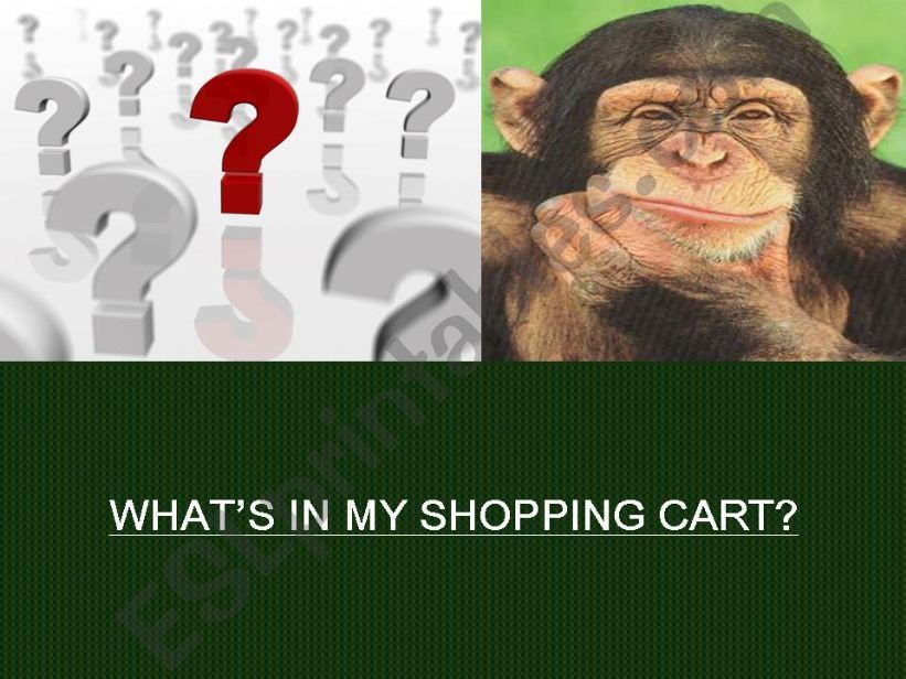 Whats in my cart? Shopping game!