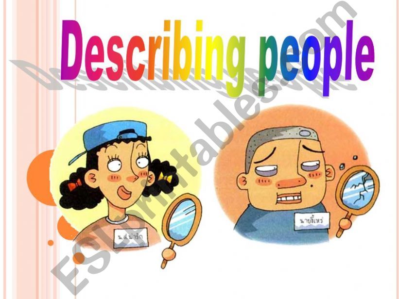 Describe people powerpoint