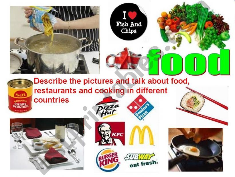 FOOD SPEAKING PRACTICE powerpoint