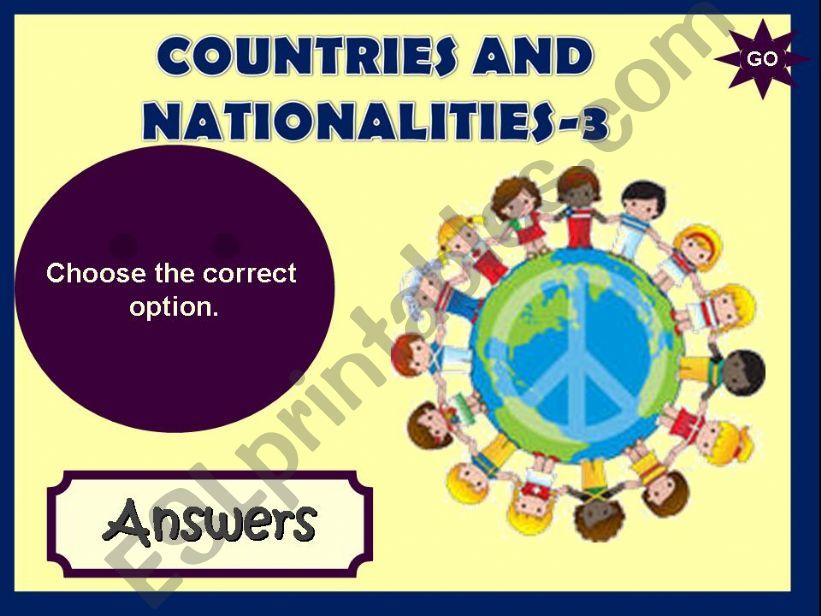 COUNTRIES & NATIONALITIES- GAME (3/3)