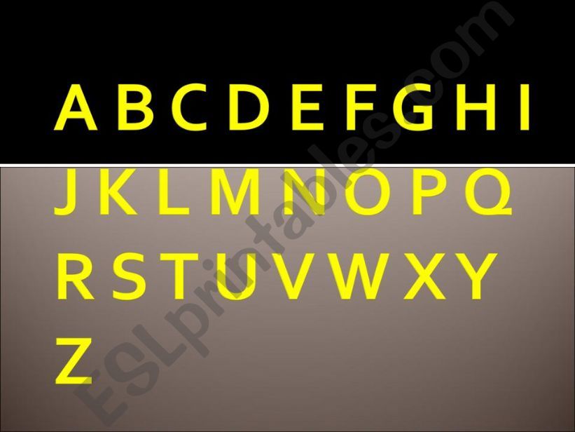 The Alphabet - Spelling Bee powerpoint