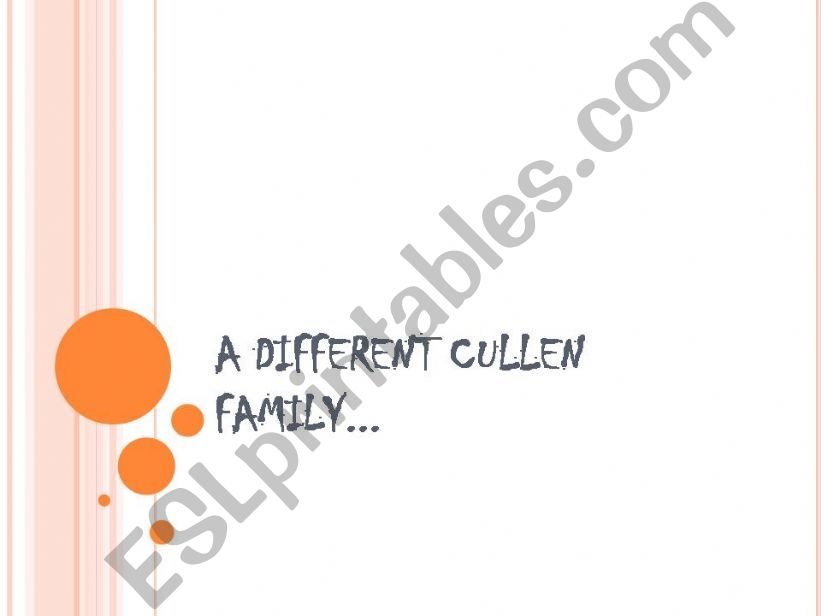 The Cullens Family Tree powerpoint
