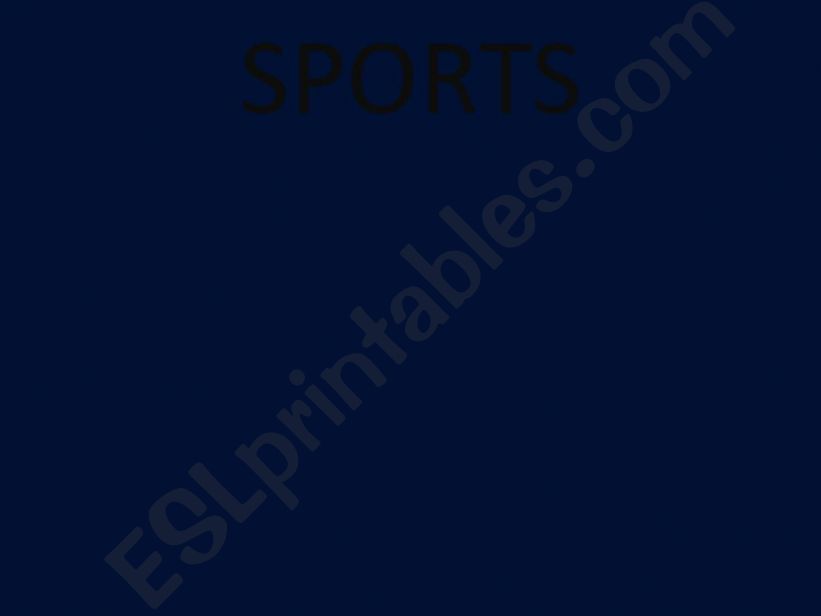 SPORTS powerpoint