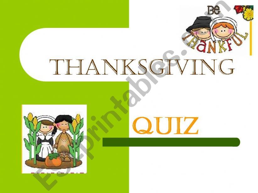 thanksgiving quiz part 1 powerpoint