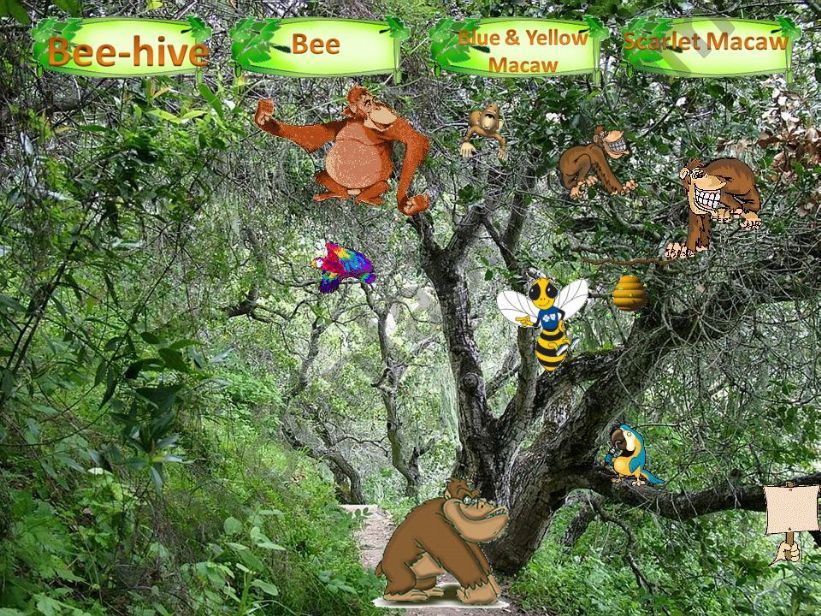MY WILD ANIMALS  Part 2  FULLY EDITABLE, INTERACTIVE WITH SOUNDS AND ANIMATED ANIMALS .  