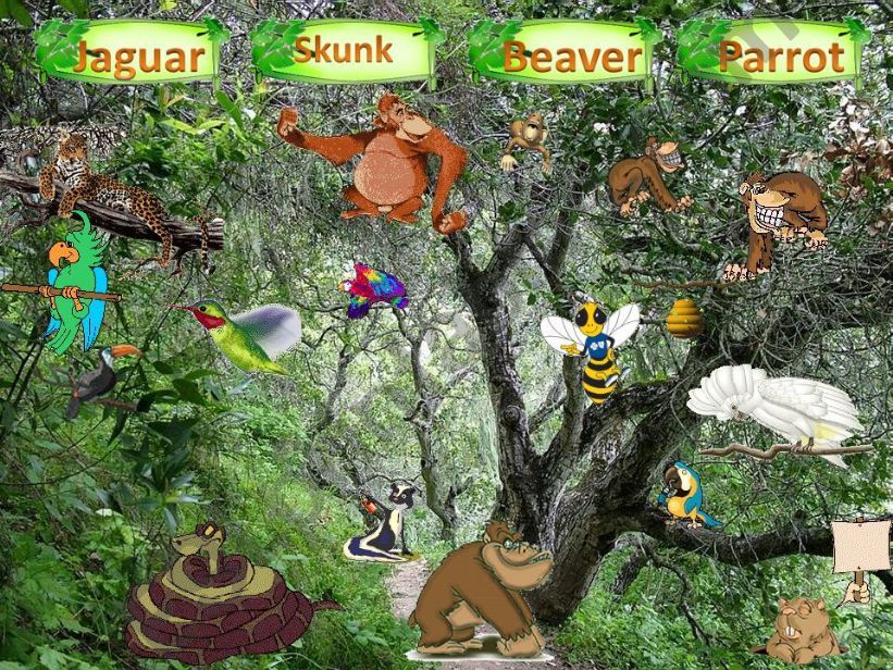 MY WILD ANIMALS  Part 3  FULLY EDITABLE, INTERACTIVE WITH SOUNDS AND ANIMATED ANIMALS .