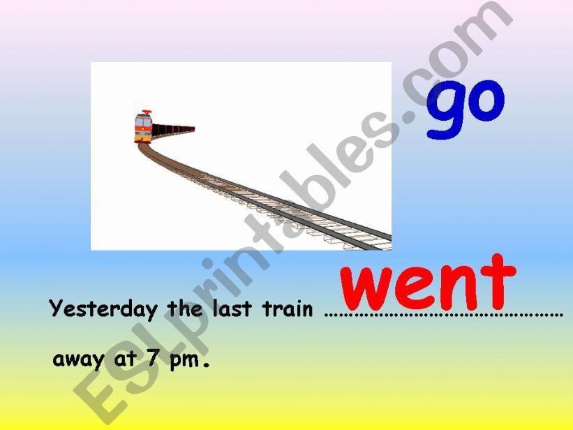 THE SIMPLE PAST  TENSE 2/5 powerpoint