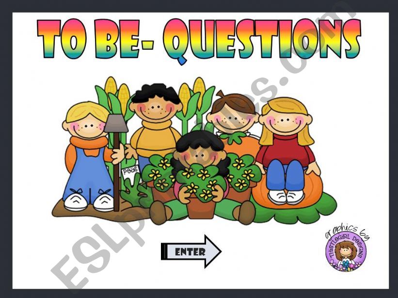 TO BE - QUESTIONS - GAME powerpoint