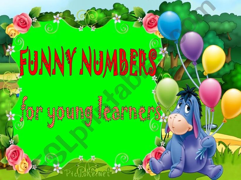 FUNNY NUMBERS. FOR YOUNG LEARNERS