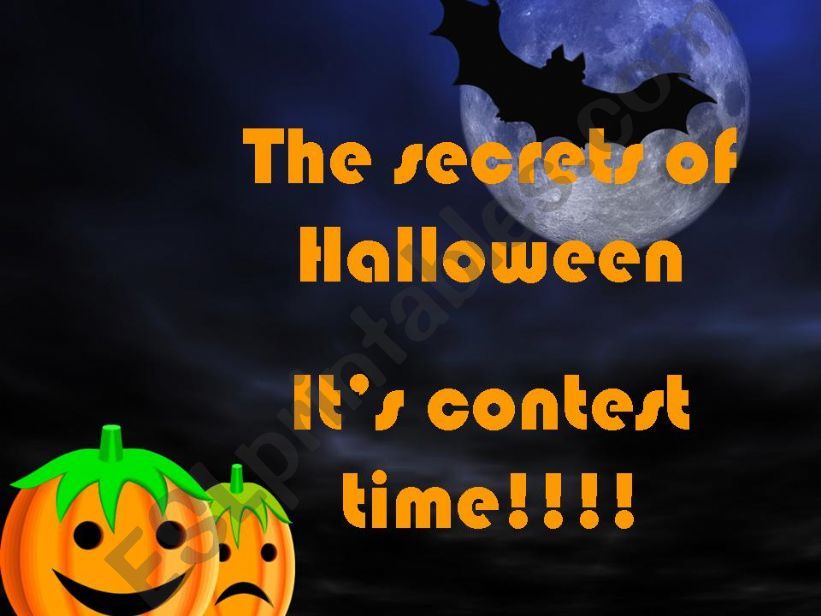 the secrets of halloween powerpoint