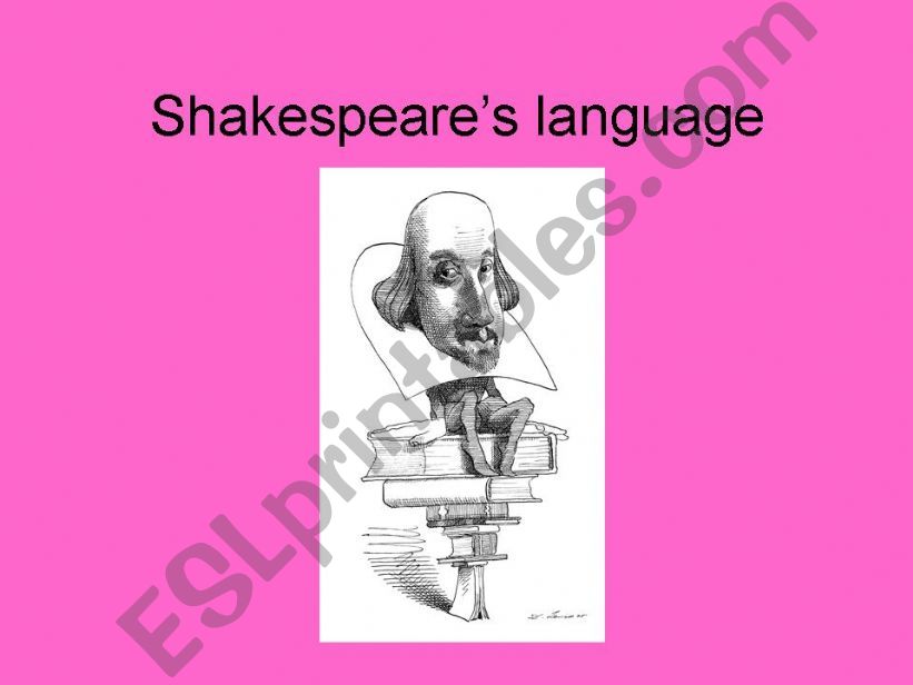 Language of Shakespeare powerpoint