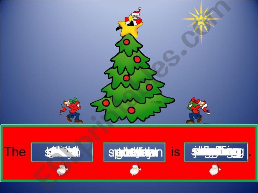 Sentece Generator Christmas powerpoint