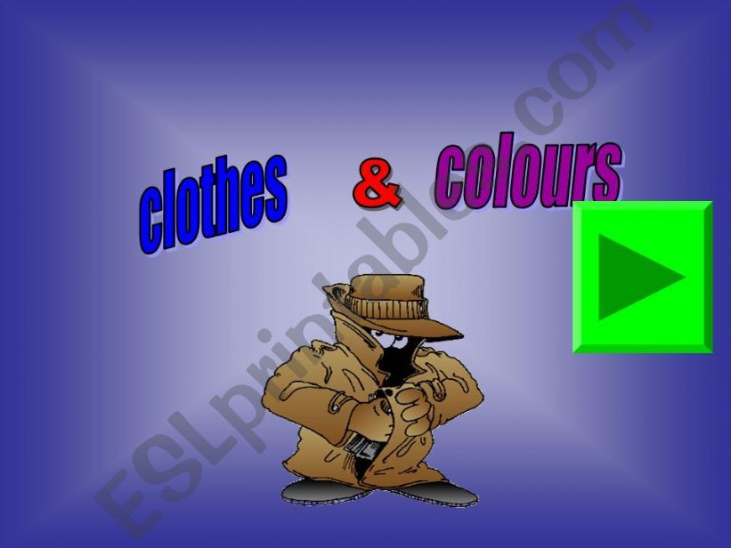 clothes &colors powerpoint