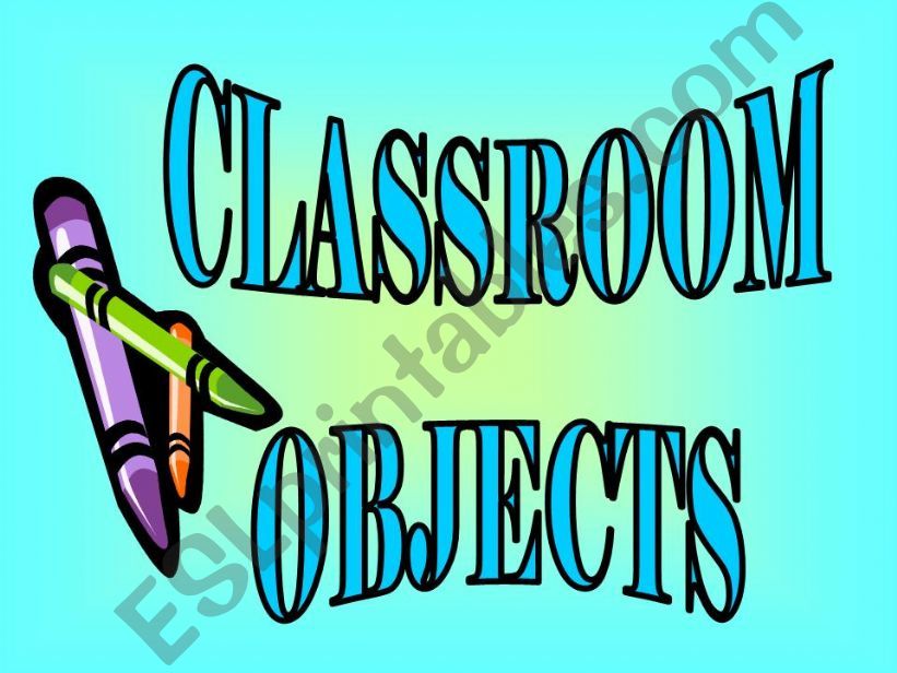 Classroom vocabulary powerpoint