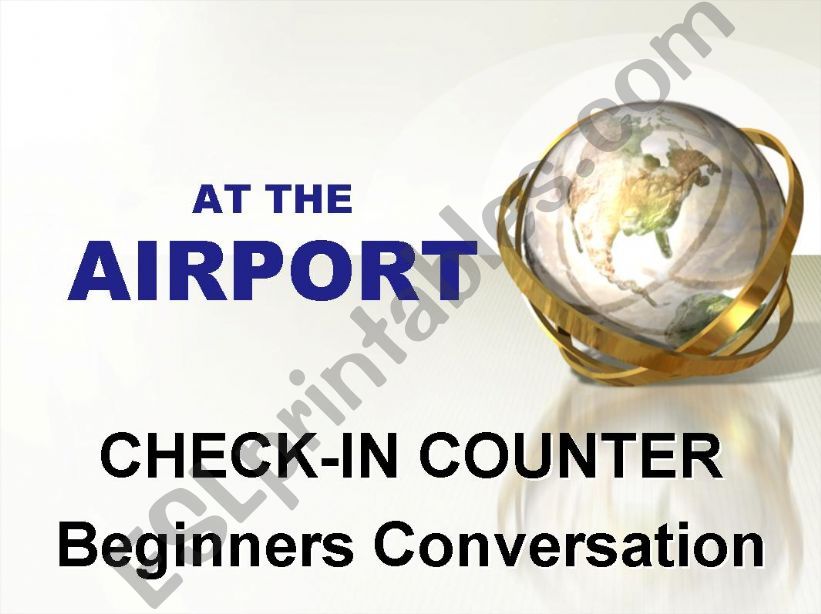 At the AIRPORT CHECK-IN conversation - easy