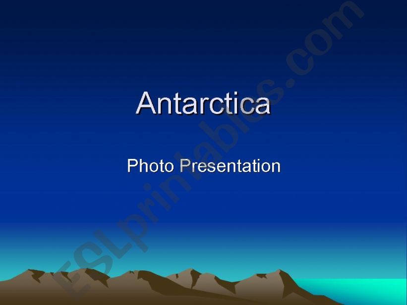 Antarctica Powerpoint (Updated)