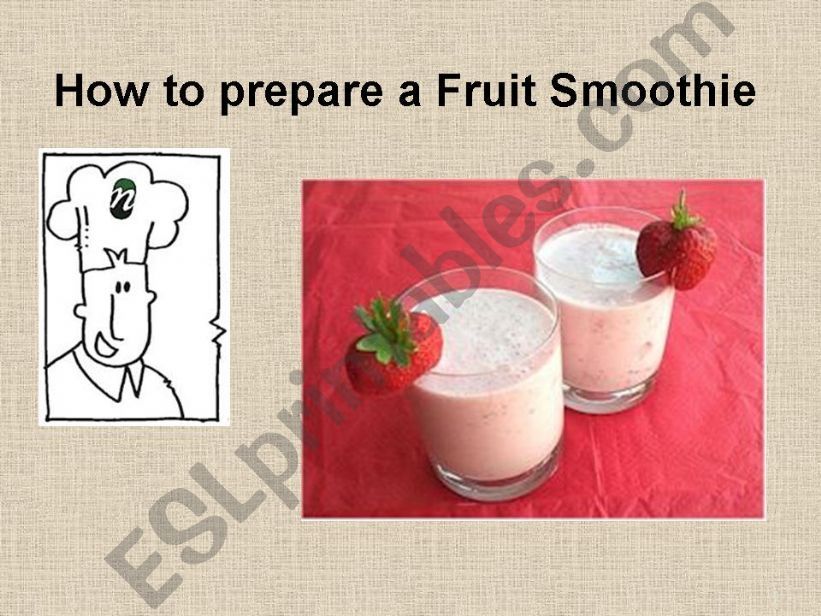 A fruit smothie powerpoint
