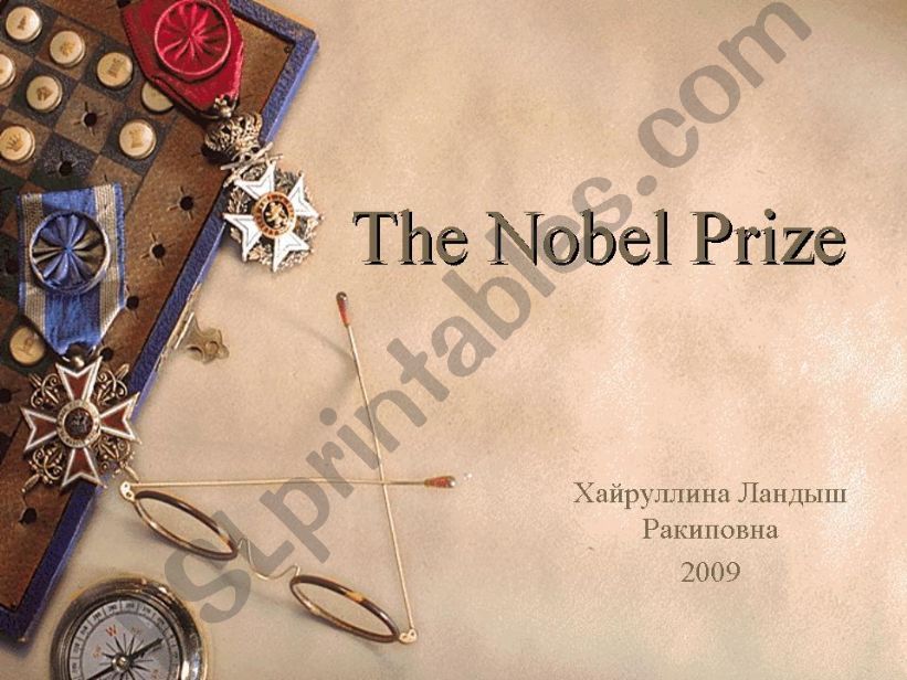 The Nobel Prize powerpoint