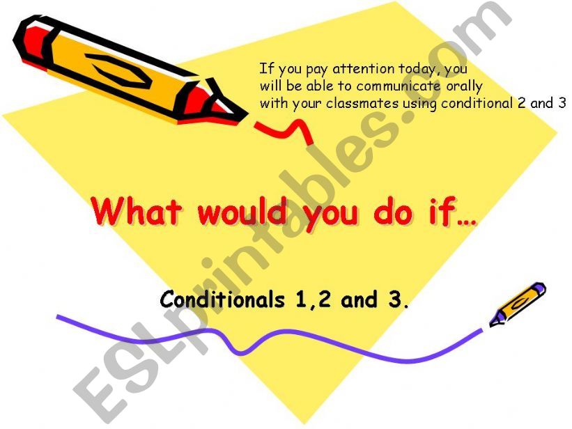 Conditionals type1, 2 and 3 (Power point pt.)