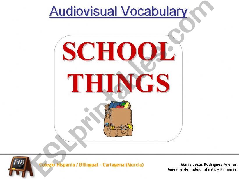 School Things - What do you keep in the...?