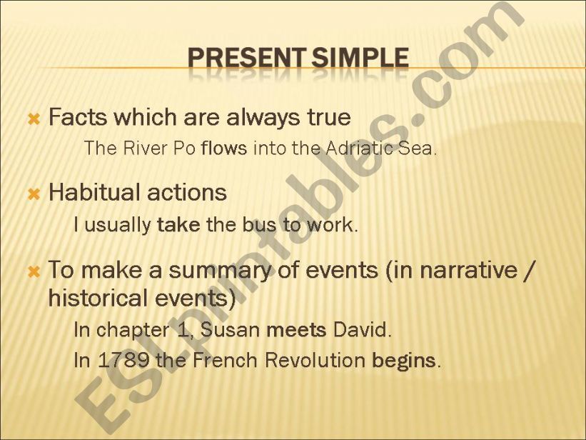 Present Simple  powerpoint