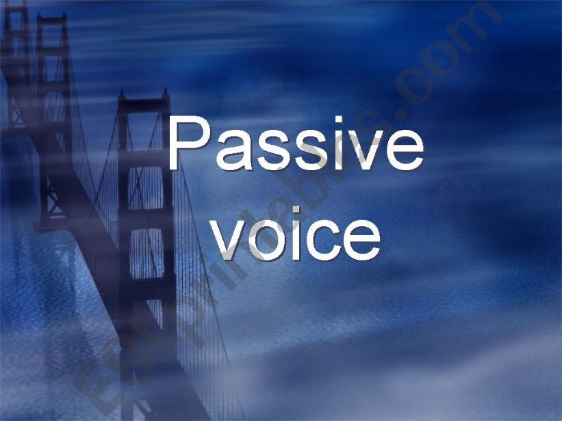 Passive voice powerpoint