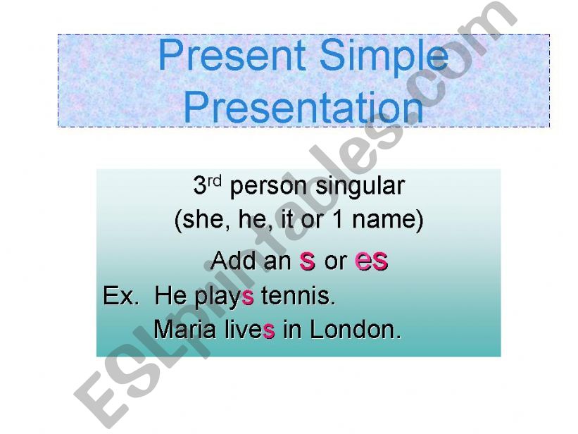 Present Simple powerpoint