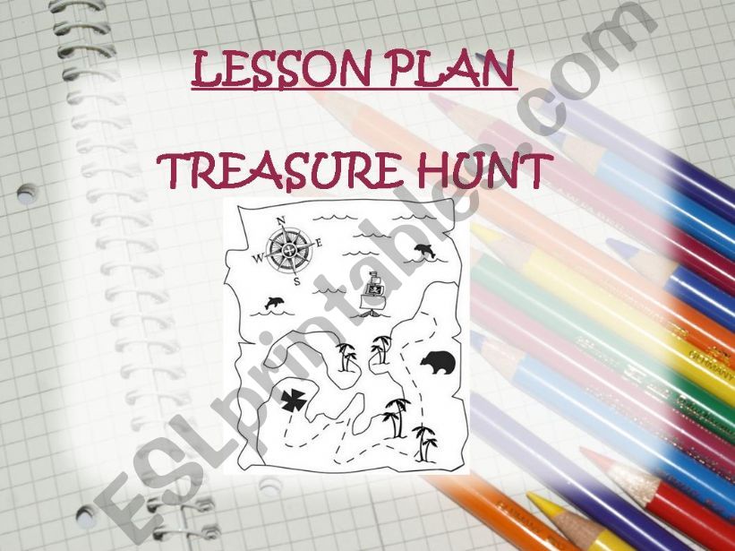 ESL English PowerPoints Treasure Hunt